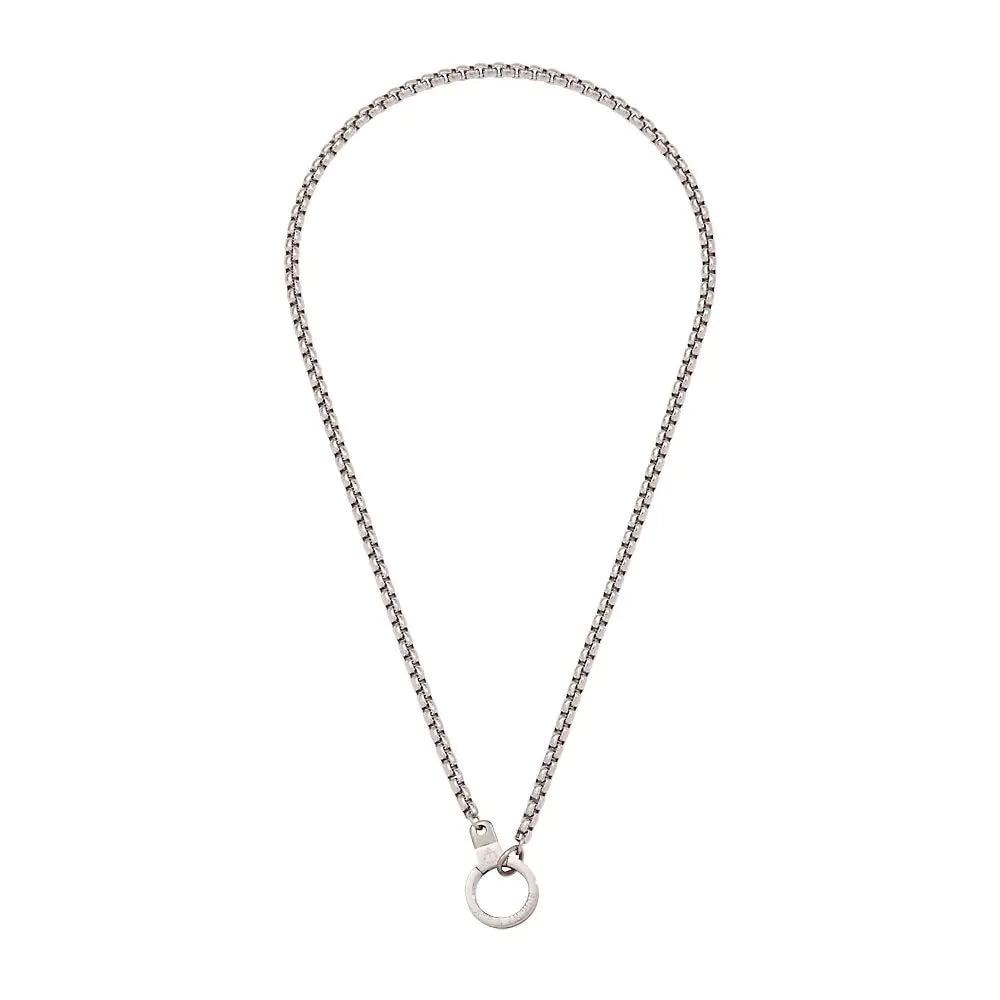 Air & Anchor Cuff Keeper Ring Holder Necklace for Men