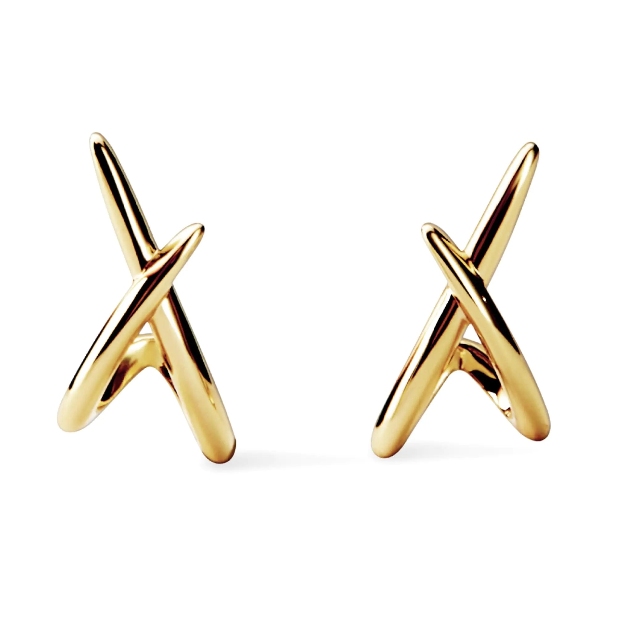Ana Luisa Sloane 14K Gold Plated Stud Earrings - 1.0ct Hypoallergenic Water-Resistant & Tarnish-Free Earrings