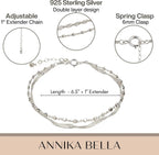 Double Stranded Sterling Silver Bracelet
