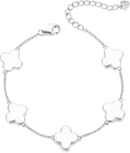 925 Sterling Silver Clover Bracelet
