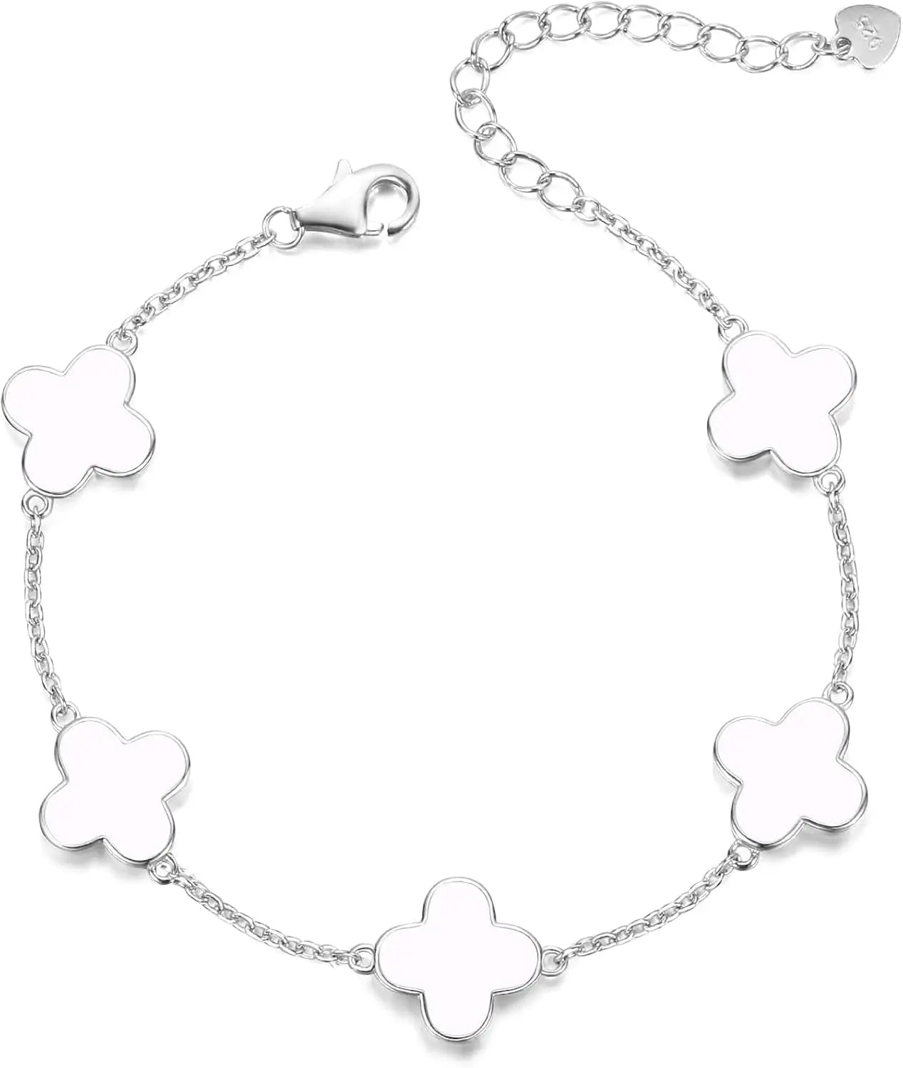 925 Sterling Silver Clover Bracelet
