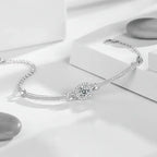 1 Carat Moissanite Square Bag Bracelet 925 Sterling