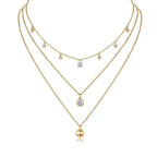 1-Carat Luxury Minimalist Moissanite S925 Gold-Plated Silver Pendant Necklace NP Collection