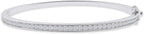 3.3MM Bangle Classic Tennis Bracelet 18K Gold Plated 1.00 CT