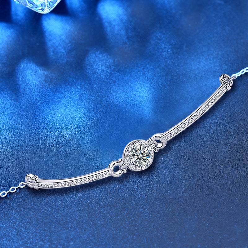 925 Sterling Silver Moissanite Bracelet