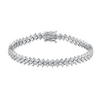 Fashion Moissanite Plaid Bracelet