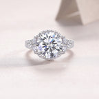 Dance With Youth - 5-carat Moissan Diamond S925 Sterling Silver And Platinum-plated Diamond Ring