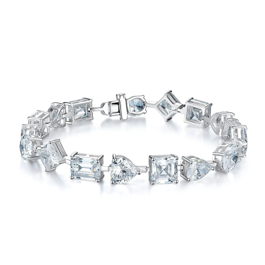 Women's Fully-Jewelled Sterling Silver Bracelet