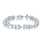 Women's Fully-Jewelled Sterling Silver Bracelet