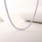 Solitude - A Luxurious And Fashionable Light Luxury Jewelry Necklace Pendant Set With Top-quality Moissanite, S925 Silver-plated Platinum NP Collection