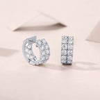 Dynamic - Top-quality Moissanite Luxury And Fashionable Light Luxury Jewelry, Silver Stud Earrings S925, Silver-plated Platinum NP Collection