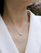 1Eternal - A Fashionable And Luxurious Diamond Jewelry Pendant Set With Square Moissanite S925 Sterling Silver NP Collection