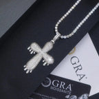 Moissanite, This Luxurious And Fashionable Light Luxury Trend Jewelry Necklace Pendant Is Made Of S925 Silver Electroplated With Platinum NP Collection