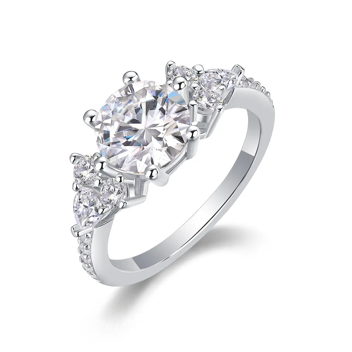 Diamond Ring with Moissanite 