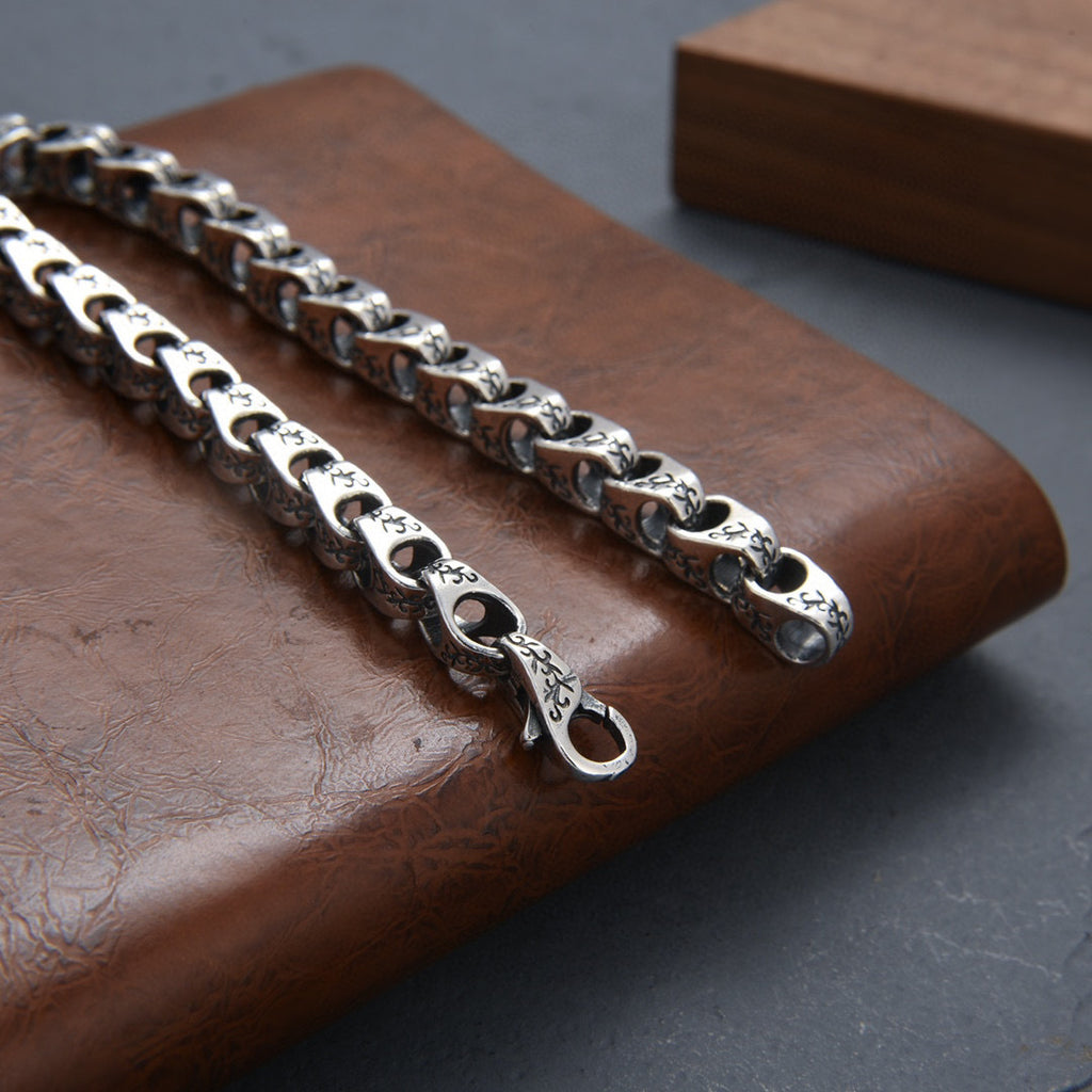 Men's Fashion Brand Sterling Silver Bracelet