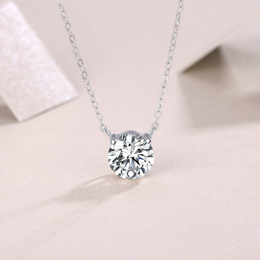 Love Of Time - 2-carat Moissan Diamond S925 Sterling Silver And Platinum-plated Pendant
