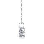 V-shaped - 2-carat Moissan Diamond S925 Sterling Silver And Platinum-plated Pendant