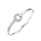 S925 Silver Bracelet High-grade Round Diamond