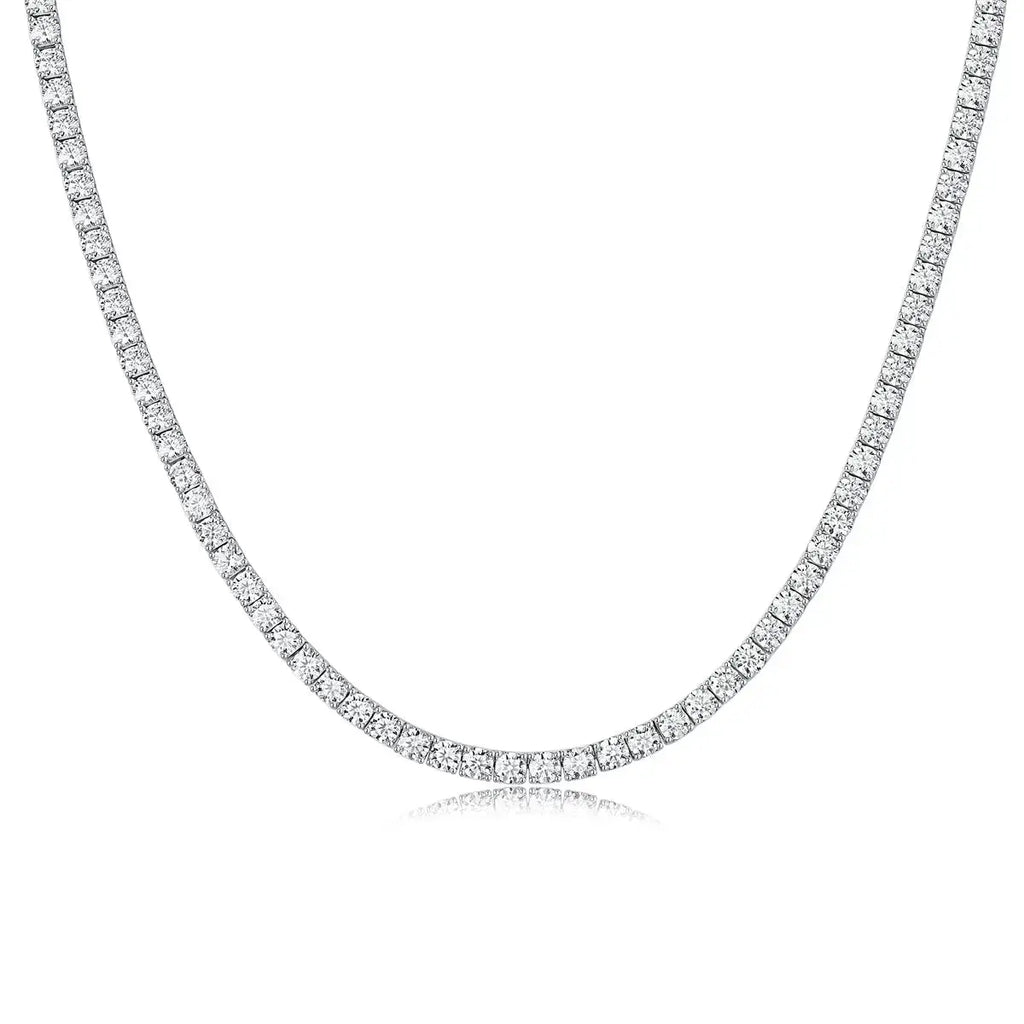 Endless Starry River - A Luxurious And Fashionable Light Luxury Jewelry Necklace Pendant Set With Top-quality Moissanite, S925 Silver-plated Platinum. NP Collection