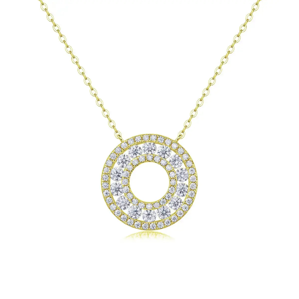 1Reciprocating - A Fashionable And Luxurious Diamond Jewelry Pendant Set With Moissanite S925 Sterling Silver NP Collection