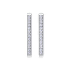 Kokang - Moissanite S925 Sterling Silver And Platinum-plated Stud Earrings