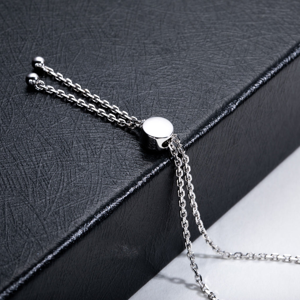 S925 Sterling Silver Classic Four-claw D-color Moissanite Bracelet