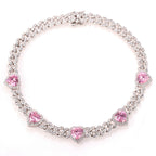 Color Love Necklace Chain Necklace Zircon INS Popular