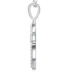 A Luxurious And Fashionable Minimalist Jewelry Pendant Necklace With Top-quality Moissanite, Made Of S925 Silver Electroplated With Platinum. - N&P Colletion