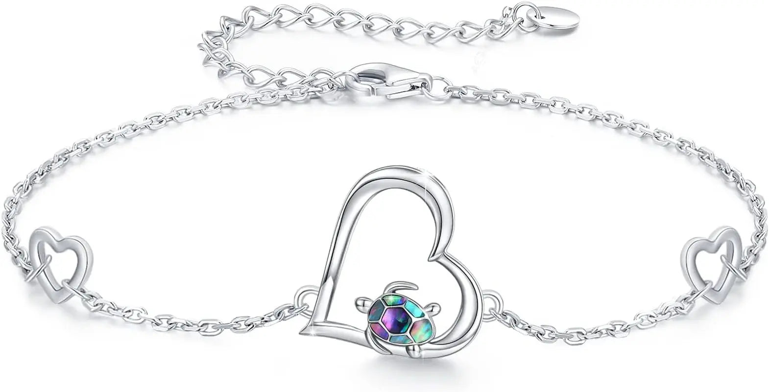 Sea Turtle Bracelet Sterling Silver 