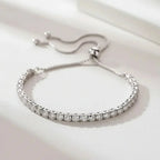 Sterling Silver Moissanite Tennis Bracelet Brilliant Cut 925 Sterling