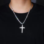 Moissanite, This Luxurious And Fashionable Light Luxury Trend Jewelry Necklace Pendant Is Made Of S925 Silver Electroplated With Platinum NP Collection