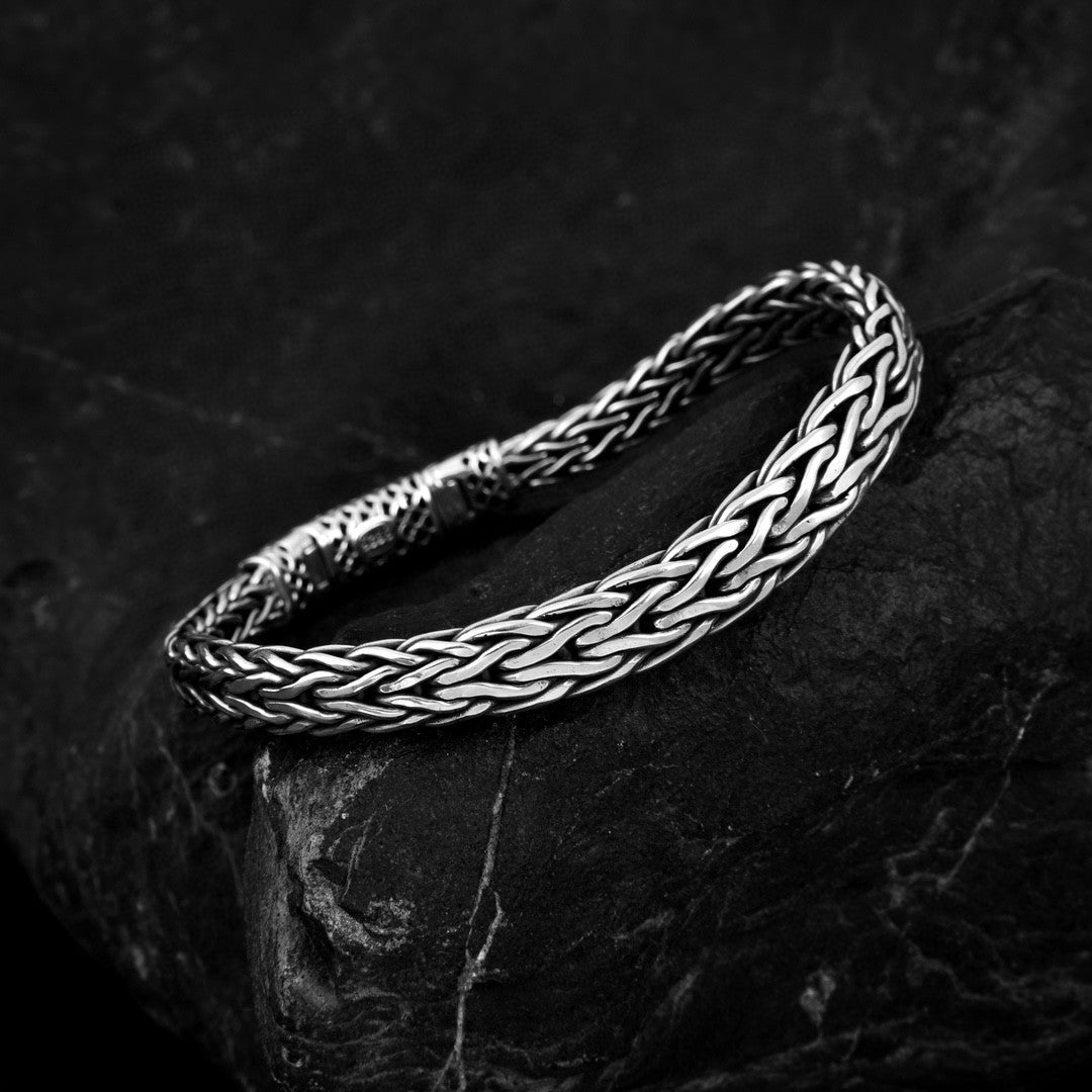 S925 Sterling Silver Fashion Handwoven Bracelet