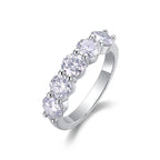 Luxurious Moissanite S925 Platinum-Plated Silver Ring – Light Luxury Jewelry NP Collection