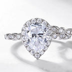 Luxury Waterdrop Moissanite Ring Fashionable And Versatile