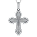 A Luxurious And Fashionable Minimalist Jewelry Pendant Necklace Set With Top-quality Moissanite, Made Of S925 Silver Electroplated With Platinum. - N&P Colletion