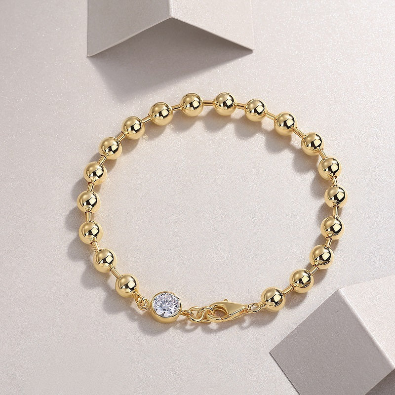 Luxury Fashion Mossan Diamond S925 Silver Bracelet