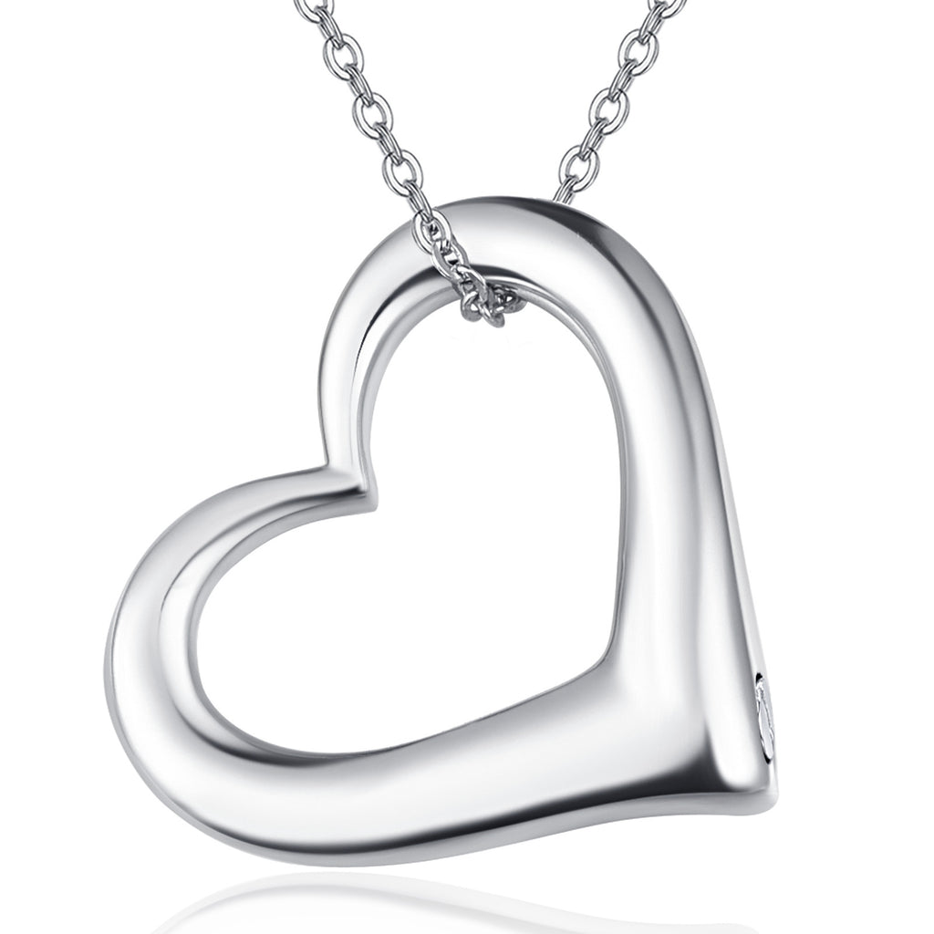 Heart Urn Necklace for Ashes 925 Sterling Silver