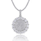 Moissanite, This Luxurious And Fashionable Light Luxury Trend Jewelry Necklace Pendant Is Made Of S925 Silver Electroplated With Platinum NP Collection