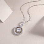 Love Ring - 1-carat Moissan Diamond S925 Sterling Silver And Platinum Plating Pendant