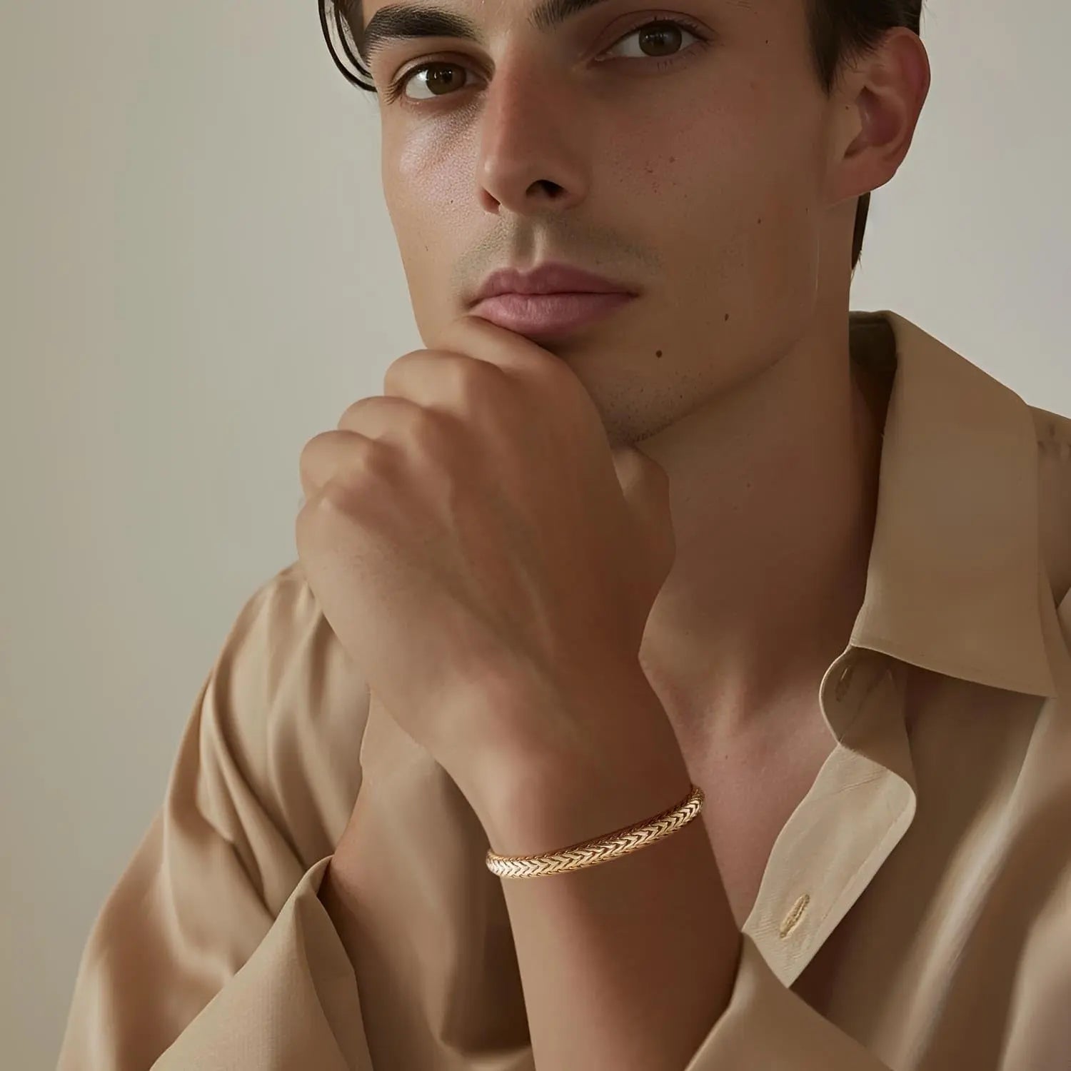 14K Gold Bracelet Link Foxtail 