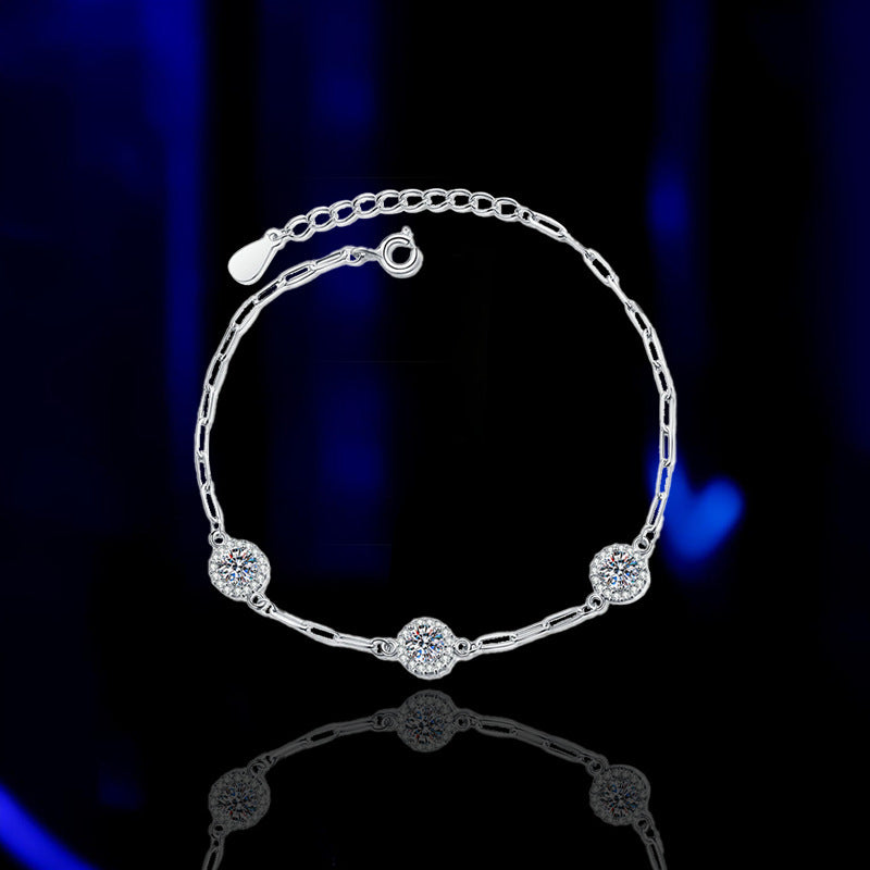S925 Sterling Silver Bracelet Diamond Bracelet