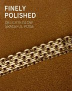 14K Gold 10Mm Mesh Chain Link Bracelet 