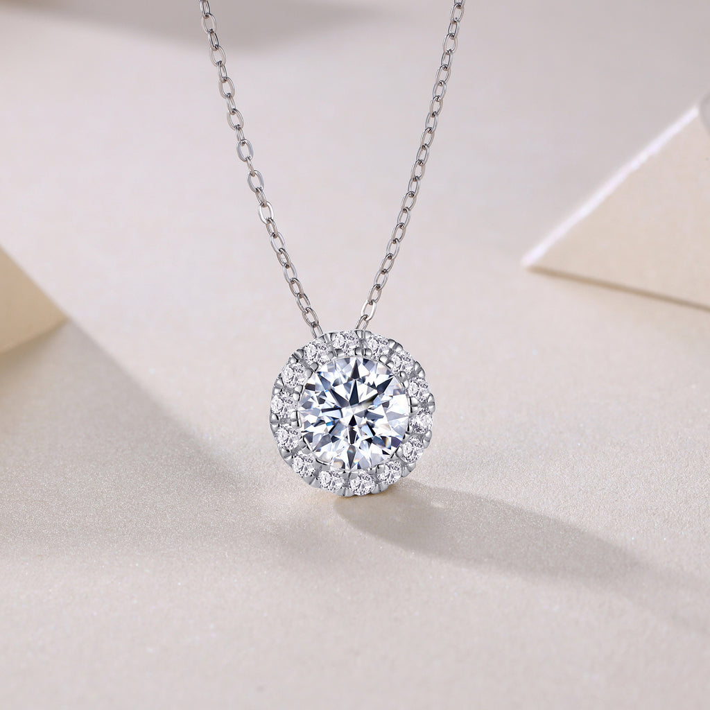 Legend Of The Starry Night - 2-carat Moissanite S925 Sterling Silver And Platinum Plating Pendant