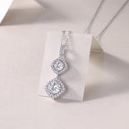 Snowy Wonderland - 1-carat Moissanite S925 Sterling Silver And Platinum Plating