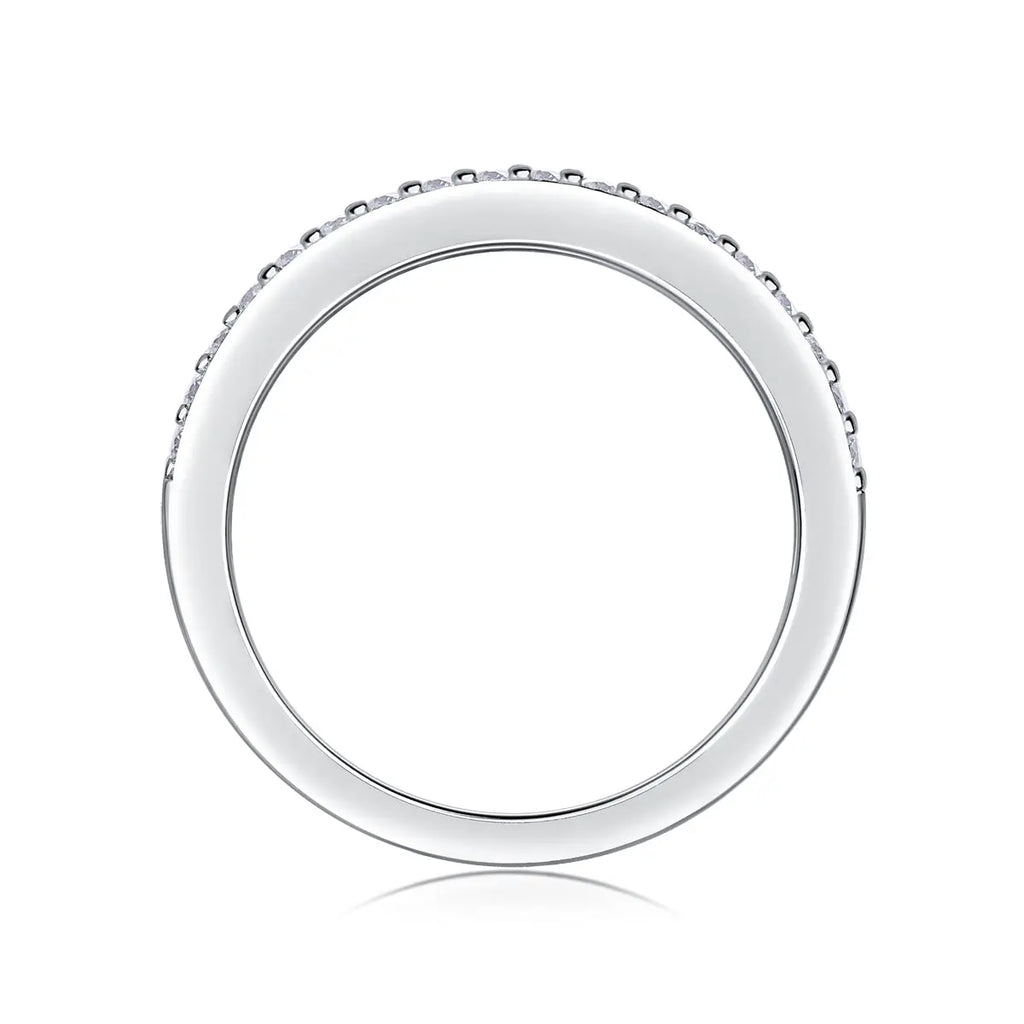 Luxurious & Fashionable Light Luxury Moissanite Silver Ring – S925 Platinum Plated NP Collection