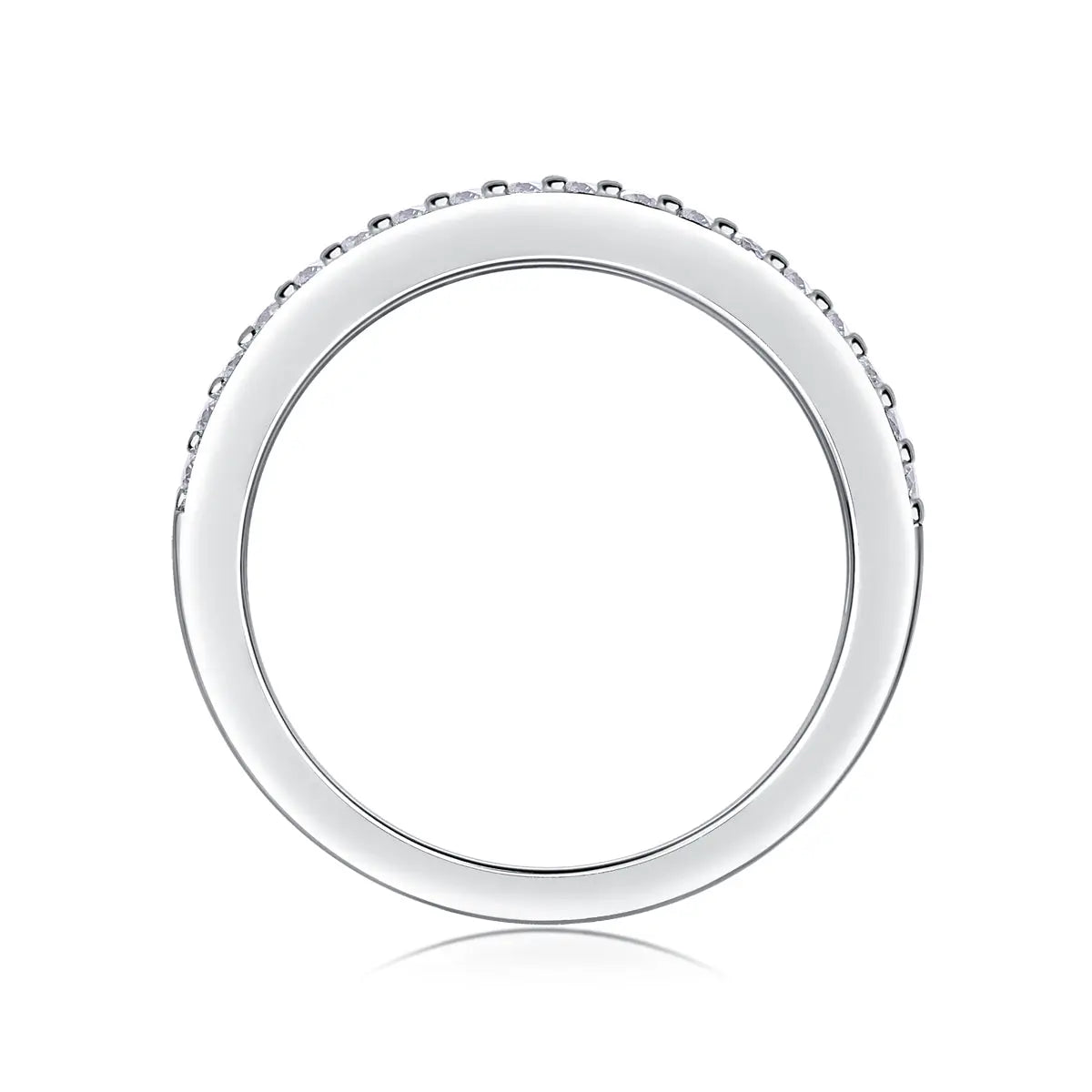 Luxurious & Fashionable Light Luxury Moissanite Silver Ring – S925 Platinum Plated NP Collection