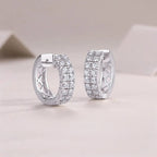 Dynamic - Top-quality Moissanite Luxury And Fashionable Light Luxury Jewelry, Silver Stud Earrings S925, Silver-plated Platinum NP Collection
