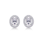 Phantom Night - Moissanite S925 Sterling Silver And Platinum-plated Stud Earrings