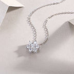 Snowflakes Fluttering - Moissanite S925 Sterling Silver And Platinum Plating