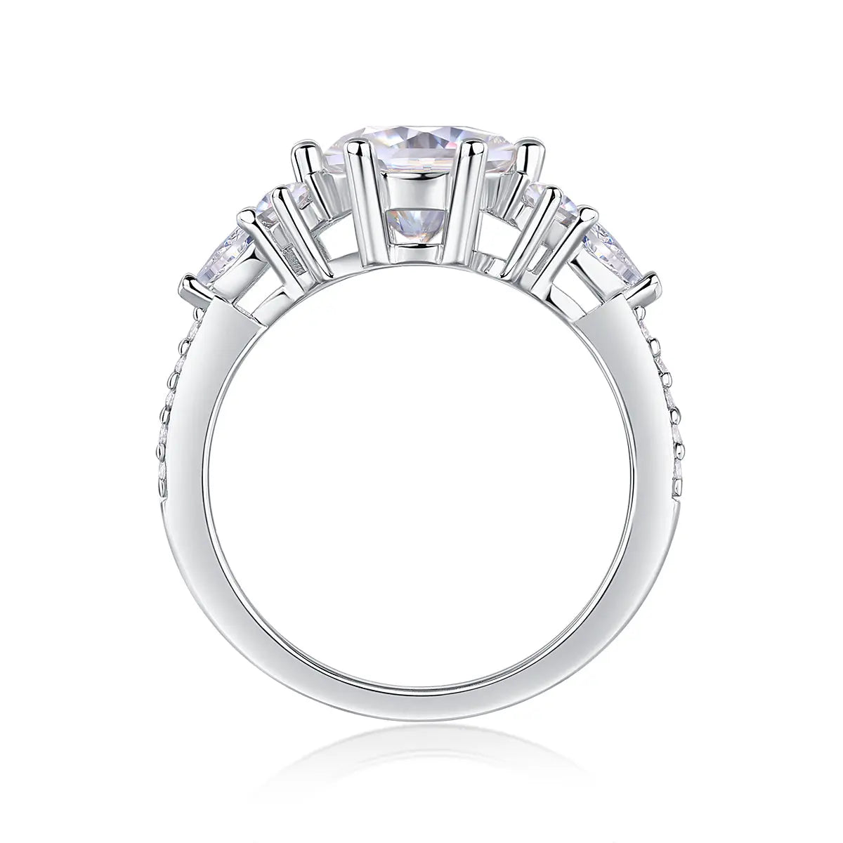 Diamond Ring with Moissanite 